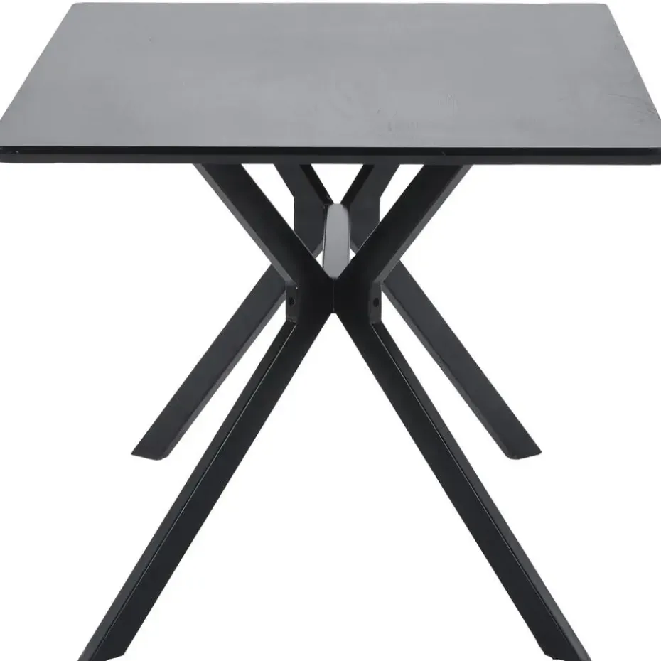 WOOOD Bruno Eettafel - Mdf - Zwart - 160x90