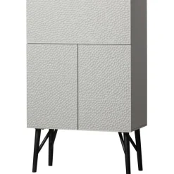 WOOOD Carved Drankkast - Hout - Mist - 146x90x46