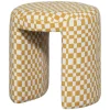 WOOOD Charlie Kruk - Polyester - Ruitjes - Geel