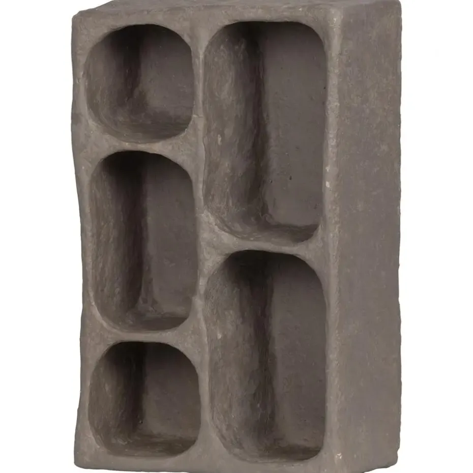 WOOOD Clay Wandkastje - Papier Mache - Grijs - 70x45x23