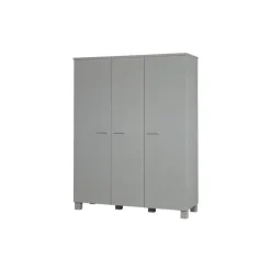 WOOOD Dennis 3 deurs Kast - Grenen - Betongrijs - 202x158x55