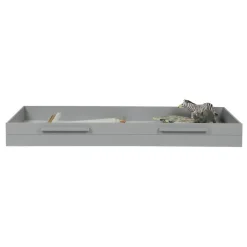 WOOOD Dennis Bed Incl. Lade/Lattenrol - Betongrijs - 53x219x95