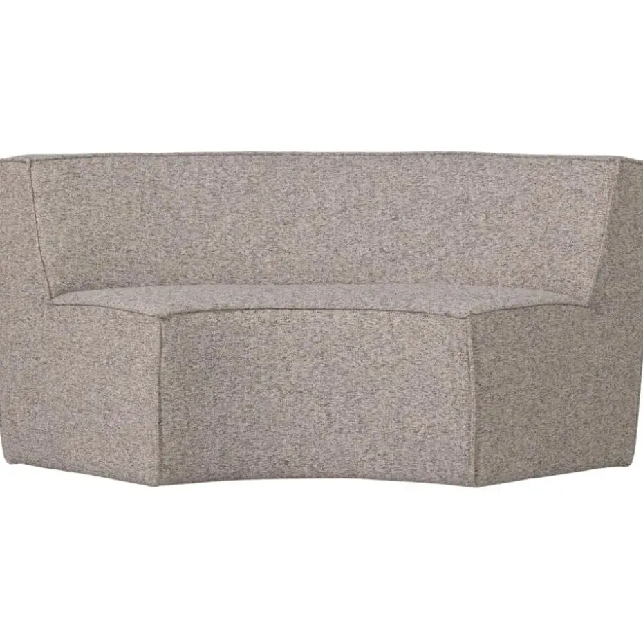 WOOOD Europa 2-Zits Eetbank - Geweven Stof - Zand - 85x131x131
