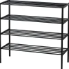 WOOOD Ferro Schoenenrek - Metaal - Zwart - 80x85x35
