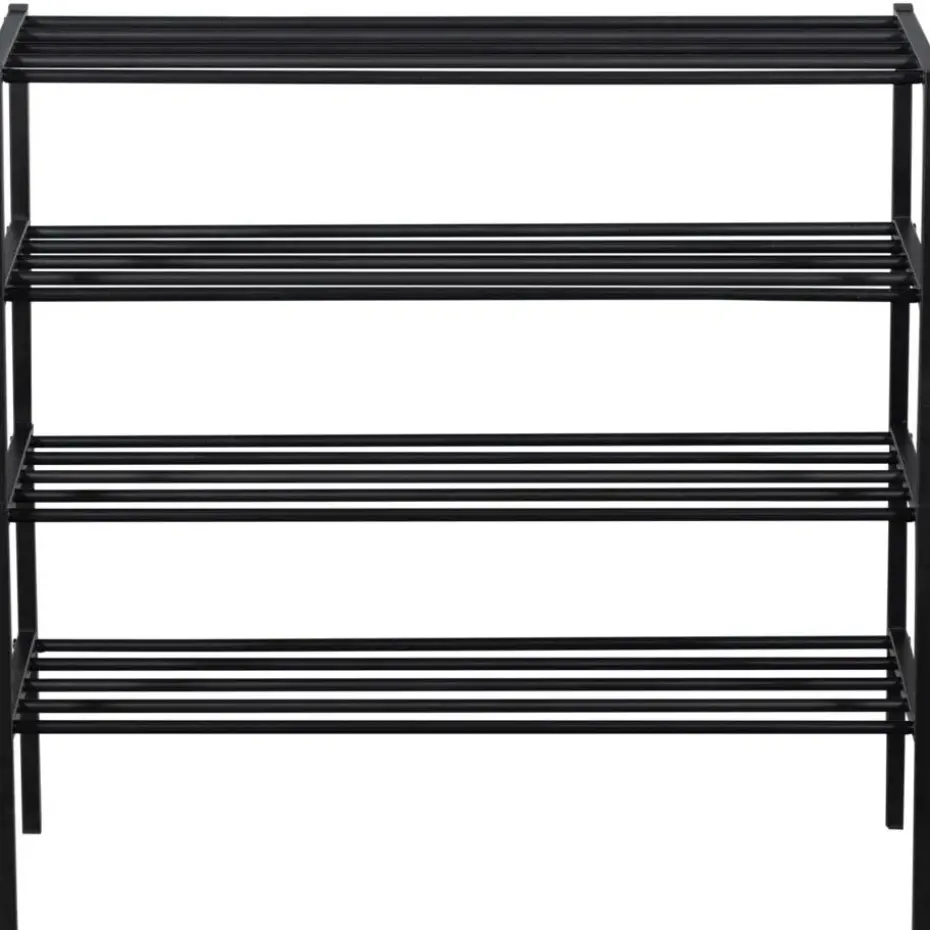 WOOOD Ferro Schoenenrek - Metaal - Zwart - 80x85x35
