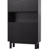 WOOOD Finca Buffetkast - Grenen - Zwart - 170x110x40