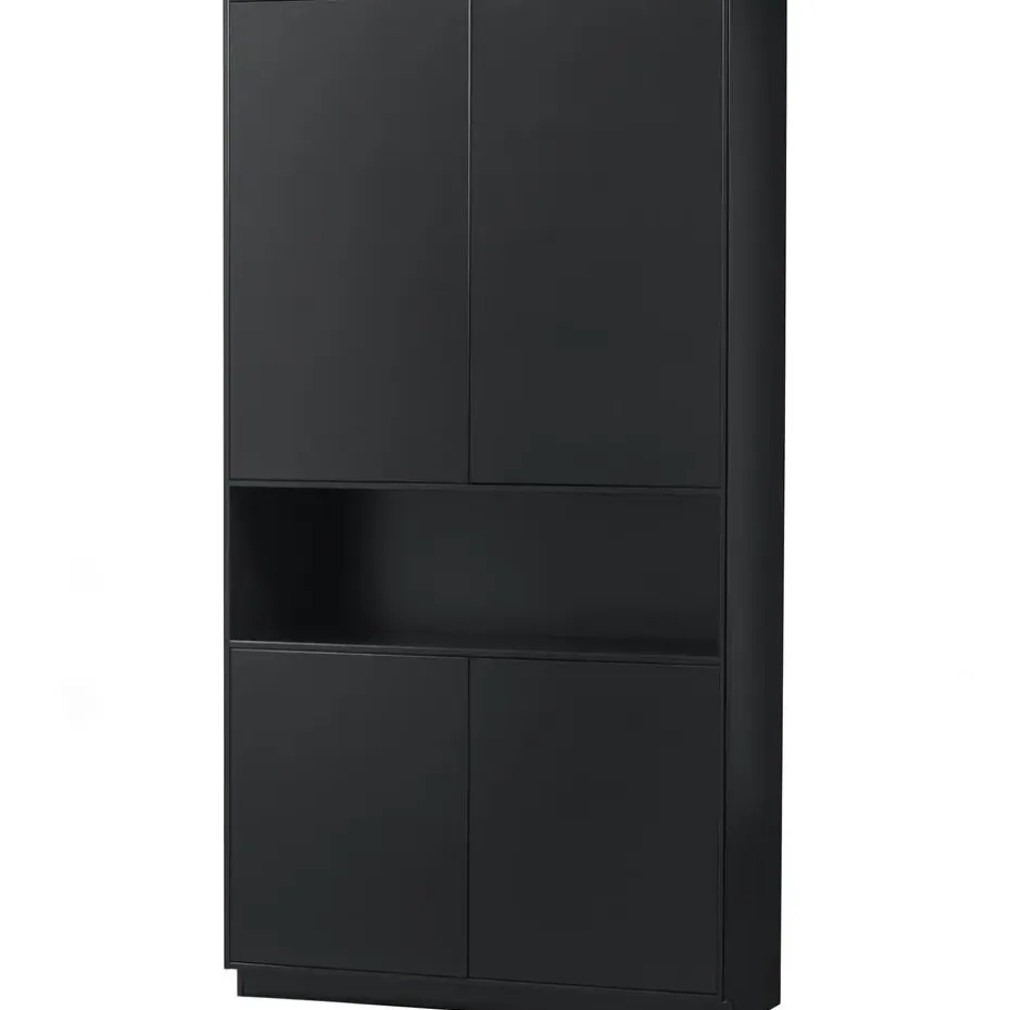 WOOOD Finca Opbergkast - Zwart - 210x110x40