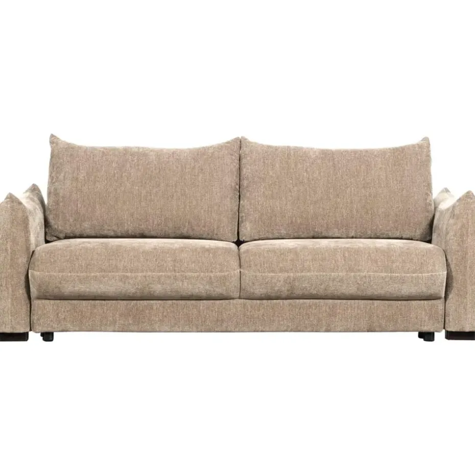 WOOOD Jonne 3-Zits Slaapbank - Chennile - Naturel - 92x233x105