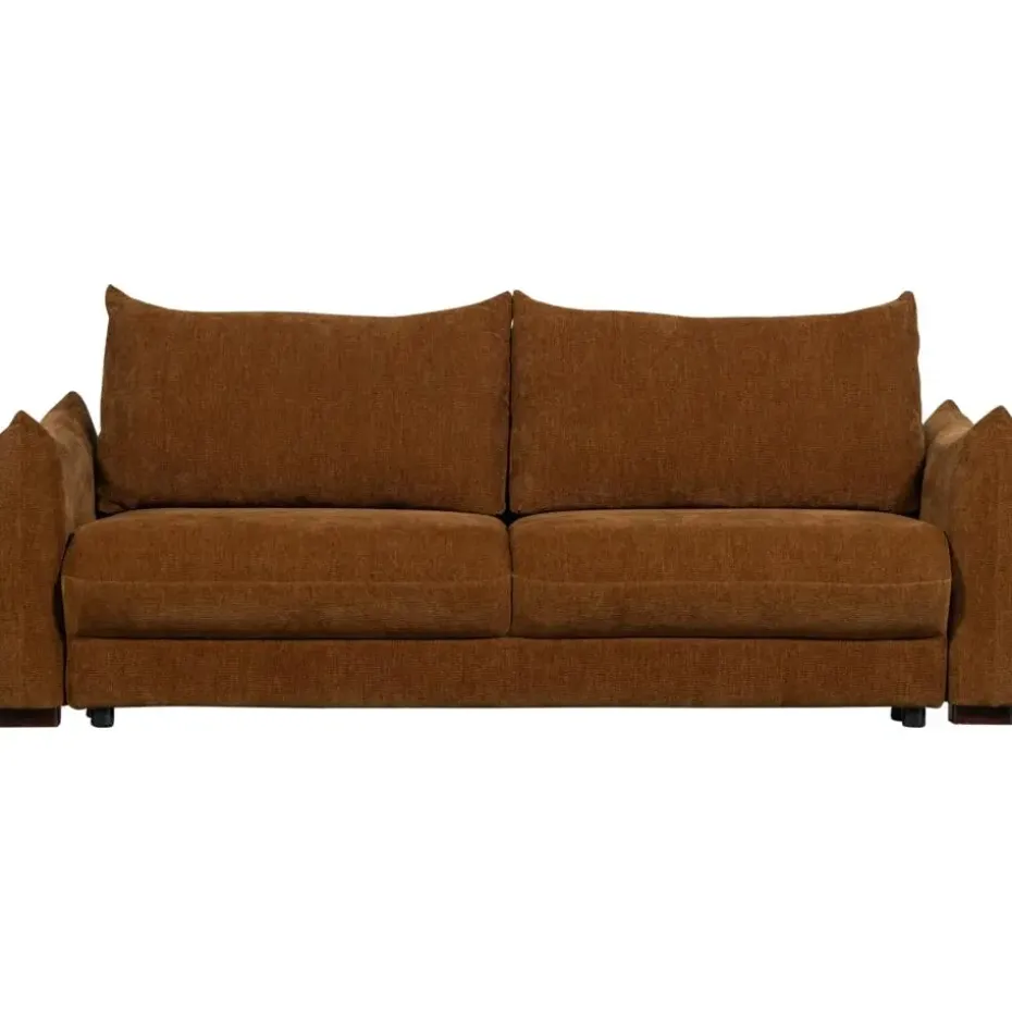 WOOOD Jonne 3-Zits Slaapbank - Chennile - Bruin - 92x233x105