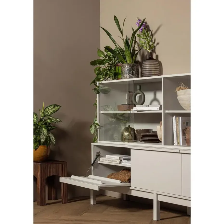 WOOOD Klink Opzetkast - Grenen - Mist - 60x200x35