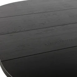 WOOOD Lange Jan Uitschuifbare Eettafel - Eiken - Zwart - 75x120x120