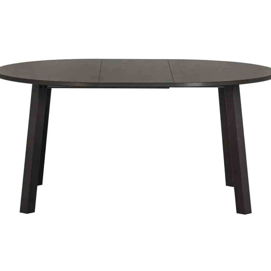 WOOOD Lange Jan Uitschuifbare Eettafel - Eiken - Zwart - 75x120x120