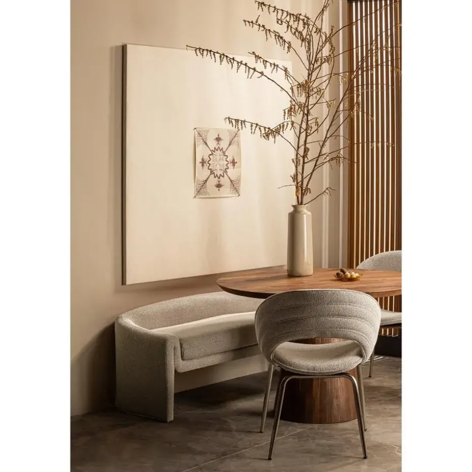 WOOOD Limit Eetkamertafel - Mangohout - Walnoot - 76x130x130