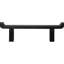 WOOOD Lox Bankje - Hout - Zwart - 35x183x53