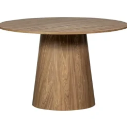 WOOOD Maan Eettafel - MDF - Walnoot - 75x120x120