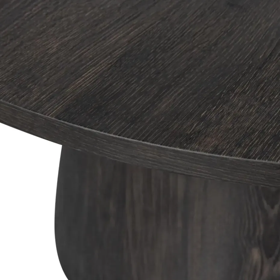 WOOOD Maan Salontafel - MDF - Donkerbruin - 45x60x60