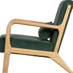 WOOOD Mark Fauteuil - Velvet - Flesgroen - 75x67x82