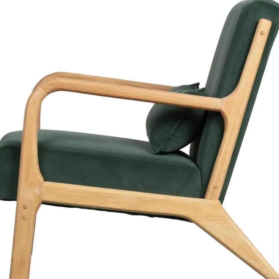 WOOOD Mark Fauteuil - Velvet - Flesgroen - 75x67x82