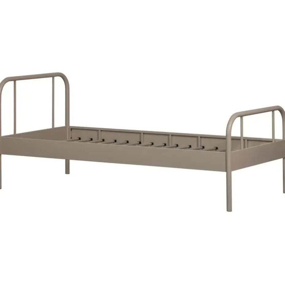 WOOOD Mata 1-Persoonsbed - Metaal - Zand - 90x208x95