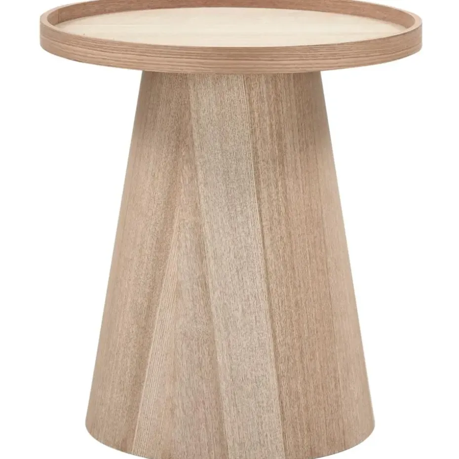 WOOOD Maud Bijzettafel - Hout - Naturel - 50x45x45