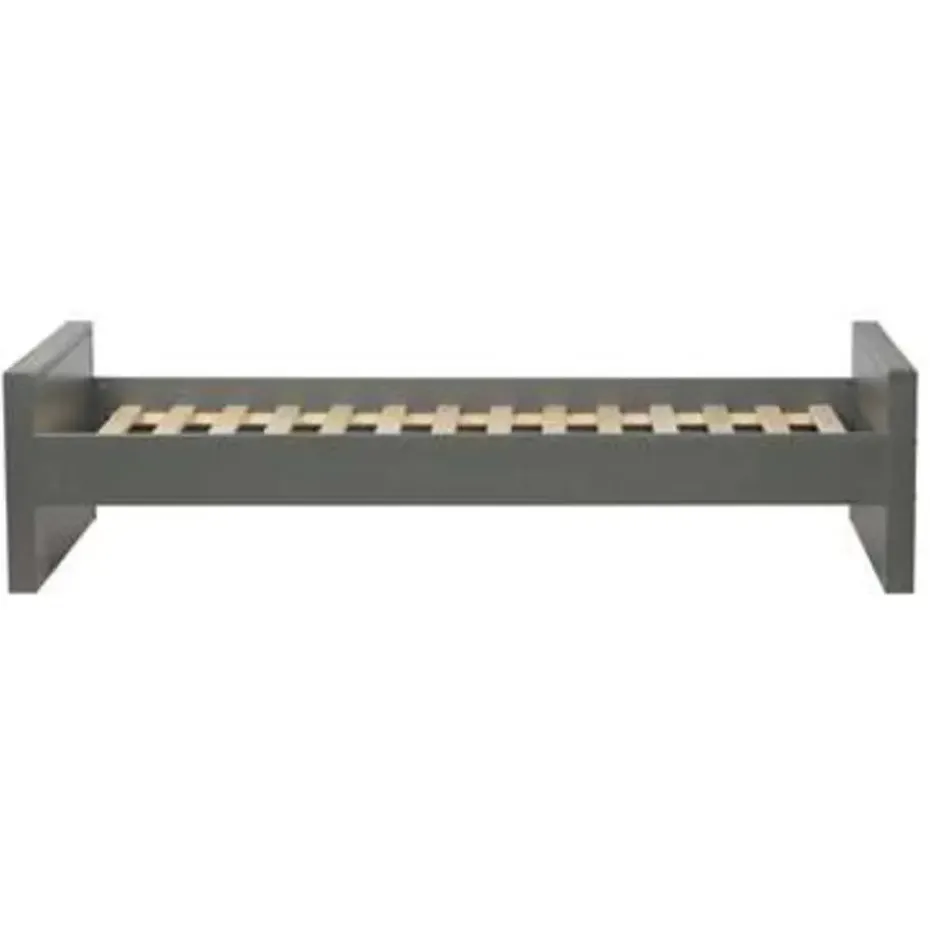 WOOOD Morris Bed Excl Lade - Grenen - Leem - 214x53x95