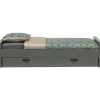 WOOOD Morris Bed Incl. Bedlade/Lattenrol - Grenen - Leem - 90x200