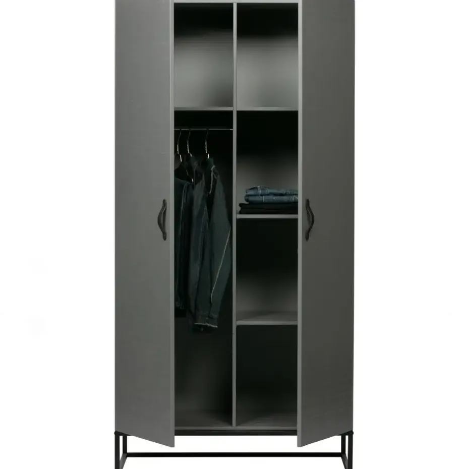 WOOOD Morris Kast - Grenen - Leem - 195x100x53