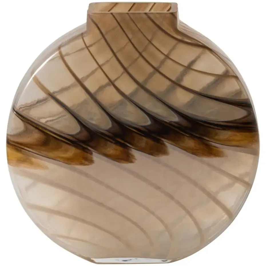 WOOOD Norbert Vaas - Handgevormd - Glas - Bruin - 26x25x8