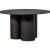 WOOOD Oona Eettafel - MDF - Donkerbruin - 75x140x140