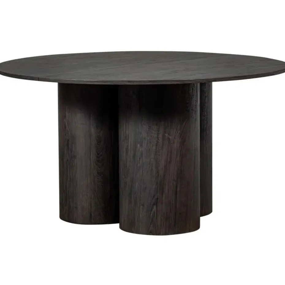 WOOOD Oona Eettafel - MDF - Donkerbruin - 75x140x140