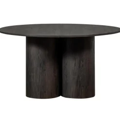 WOOOD Oona Eettafel - MDF - Donkerbruin - 75x140x140