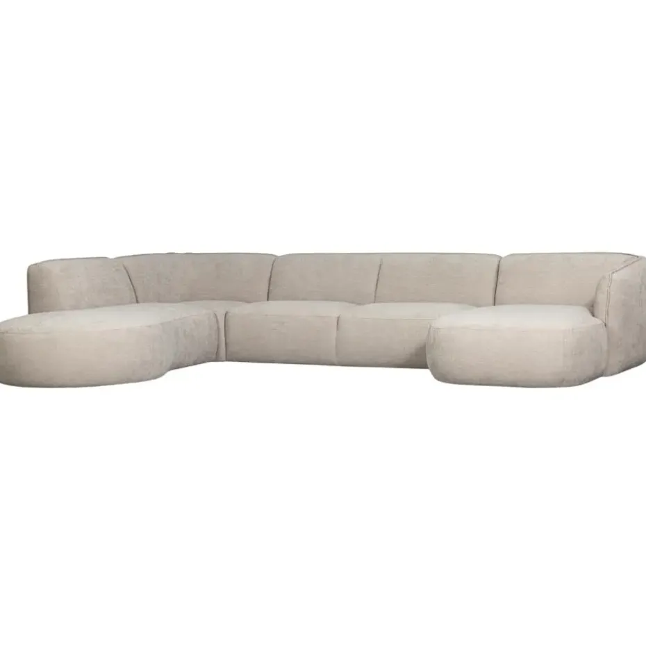 WOOOD Polly Bank Links- Polyester - Zand - 71x353x150/245