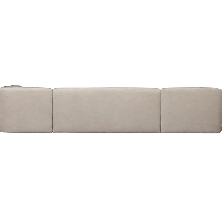 WOOOD Polly Bank Rechts- Polyester - Zand - 71x353x150/245
