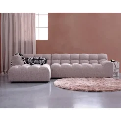WOOOD Praline Vloerkleed - Nougat - 1x200x200