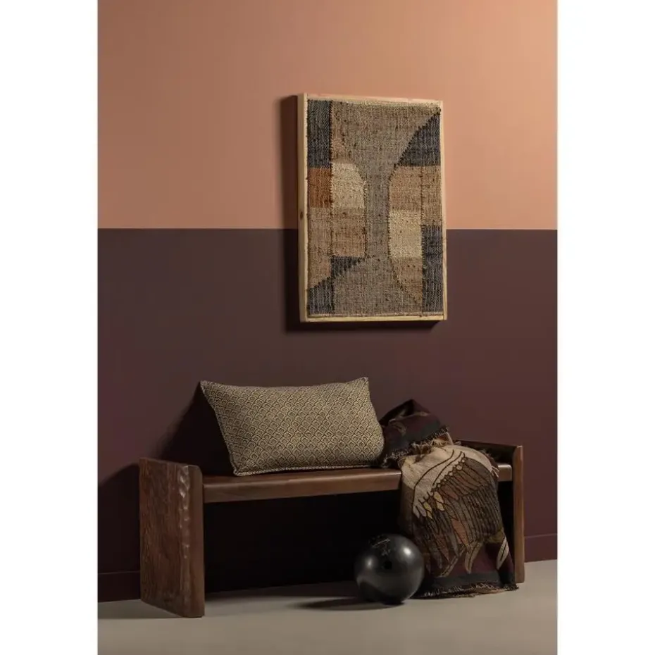 WOOOD Prop Bankje - Hout - Warm Bruin - 40x120x45