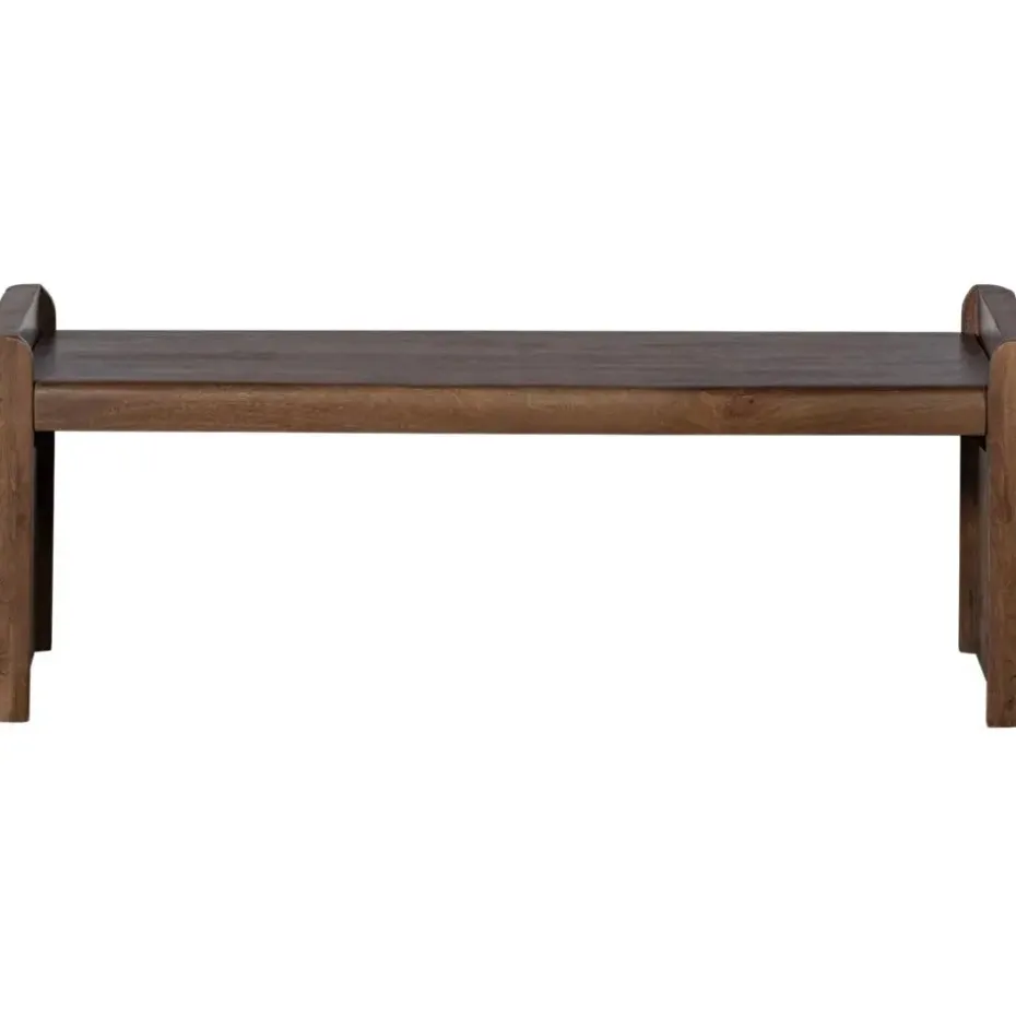 WOOOD Prop Bankje - Hout - Warm Bruin - 40x120x45
