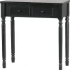 WOOOD Romy Hal/kaptafel - Hout - Zwart - 78x75x38