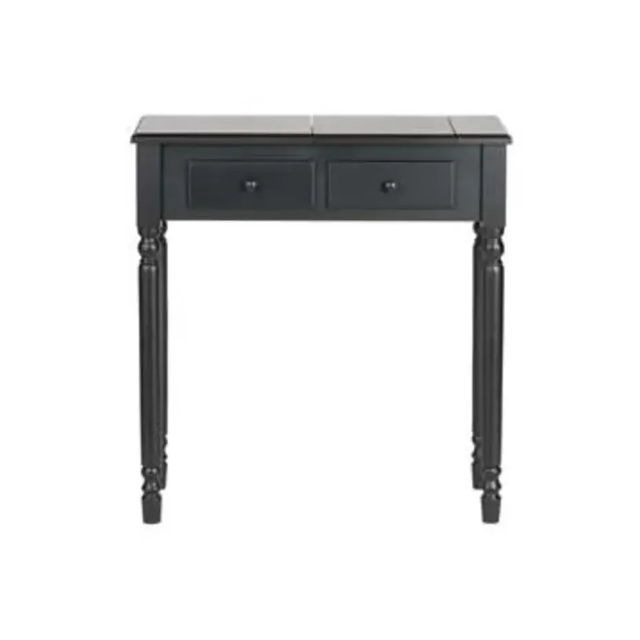 WOOOD Romy Hal/kaptafel - Hout - Zwart - 78x75x38