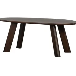 WOOOD Roundly Eetkamertafel - Mangohout - Walnoot - 76x200x100