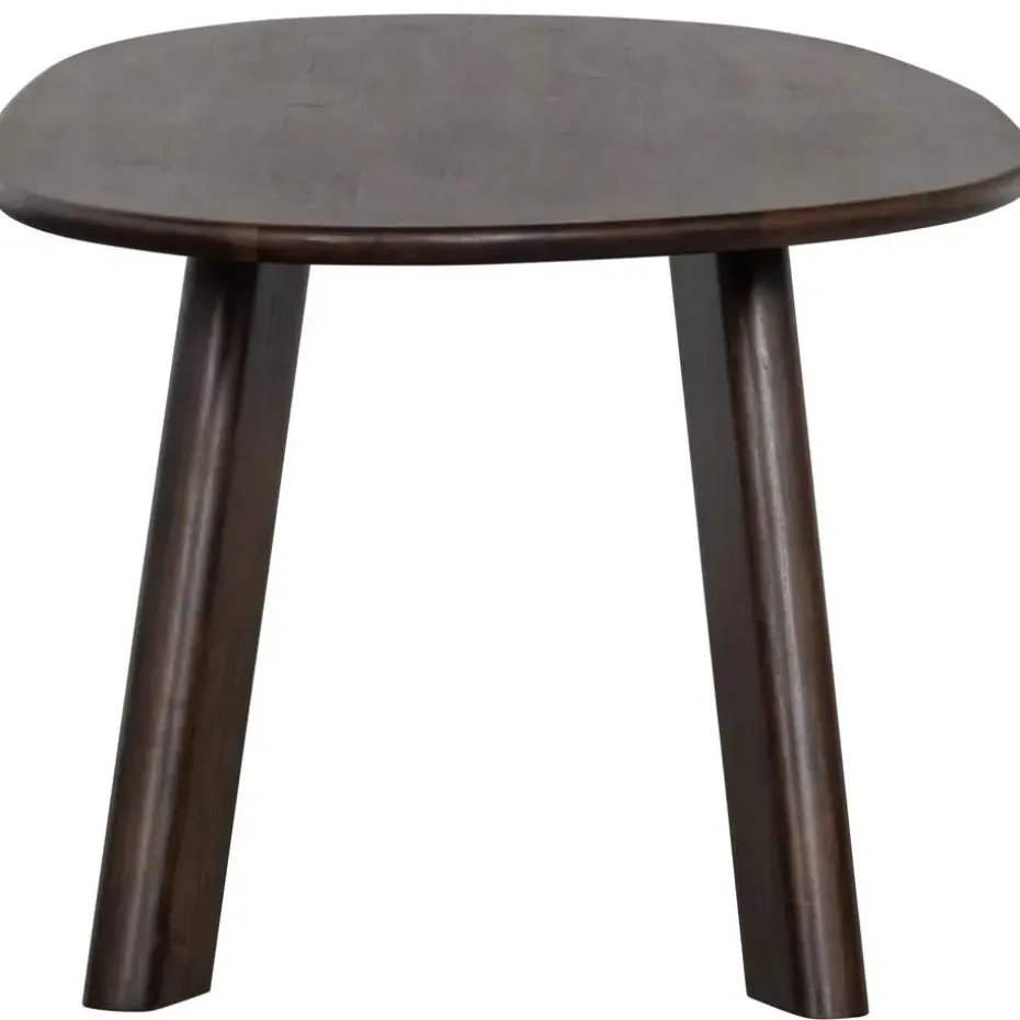 WOOOD Roundly Eetkamertafel - Mangohout - Walnoot - 76x200x100