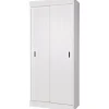 WOOOD Row Plankenkast Met Schuifdeuren - Grenen - Wit - 195x85x44