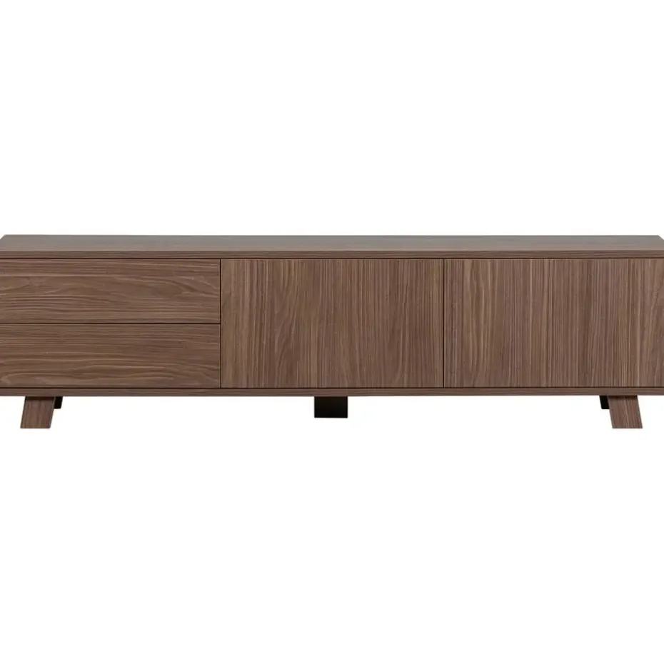 WOOOD Seppe TV-meubel - Noten fineer - Noten - 42x160x44