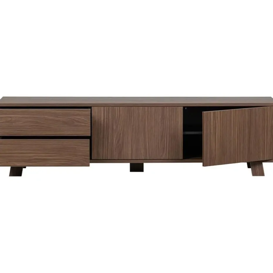 WOOOD Seppe TV-meubel - Noten fineer - Noten - 42x160x44