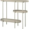 WOOOD Sidetable Noan - Hout/Metaal - Beige - 80x90x28