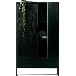 WOOOD Silas 2-Deurs Kast - Essen - Blacknight - 149x85x35