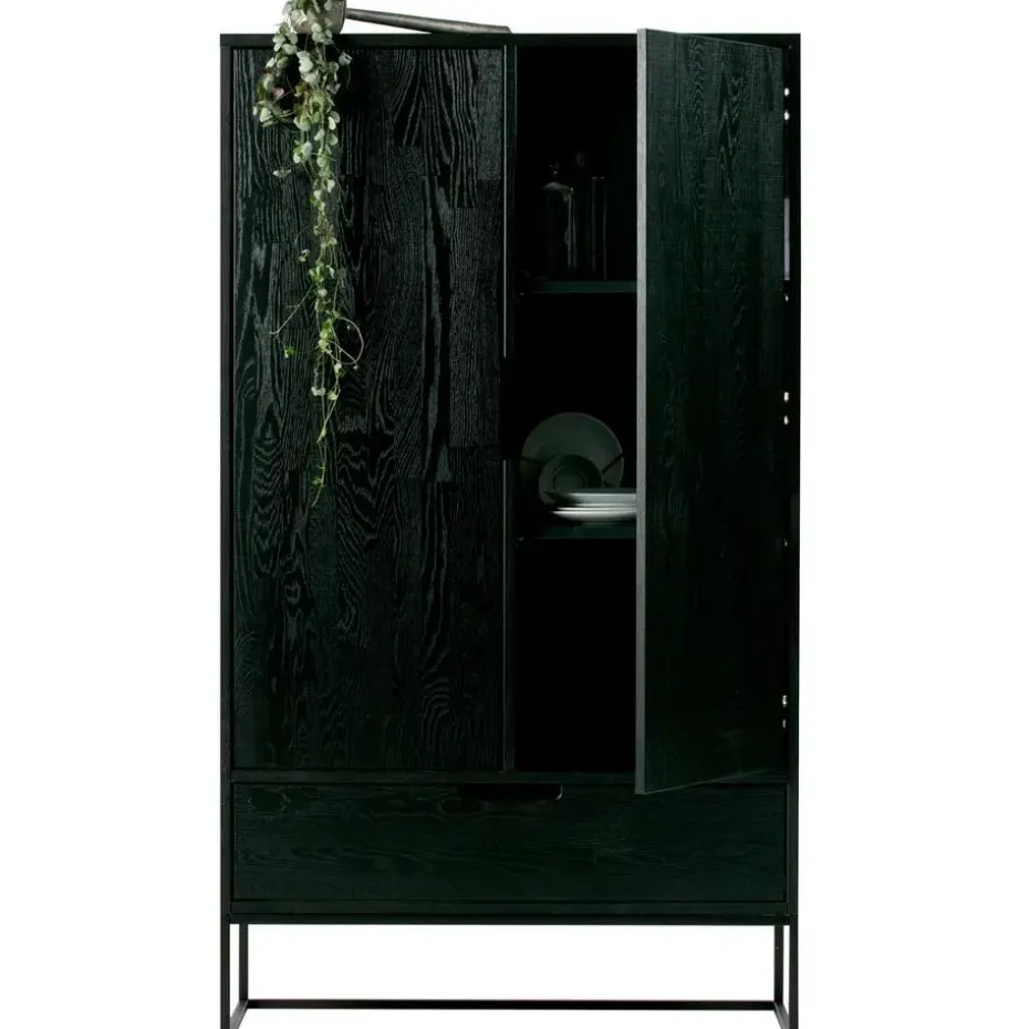 WOOOD Silas 2-Deurs Kast - Essen - Blacknight - 149x85x35