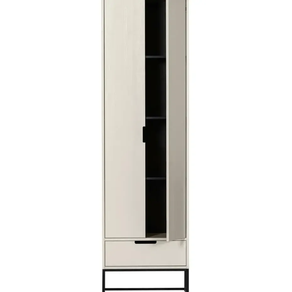 WOOOD Silas Hoge Kast - Grenen - Dust - 210x60x36