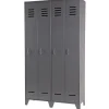 WOOOD Stijn Kledingkast 2-Deurs - Grenen - Staal Grijs - 103x187x40