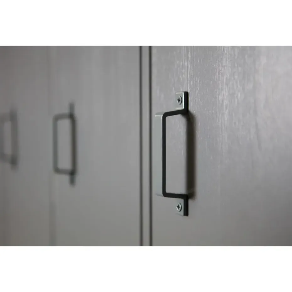 WOOOD Stijn Kledingkast 2-Deurs - Grenen - Staal Grijs - 103x187x40