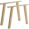 WOOOD Tablo A poot - Eiken - Transparant - Set van 2